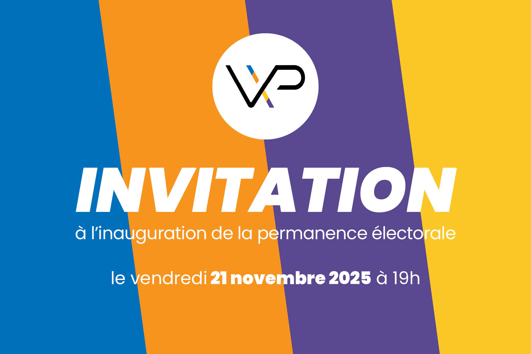 Inauguration du local de campagne planche invitation